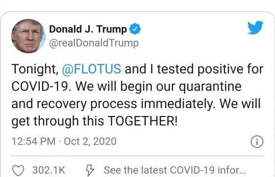 Д. Трамп коронавирусийн халдвар авчээ 