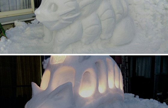 Цасаар уран баримал хийдэг Японы уран бүтээлч МОКОМОКО