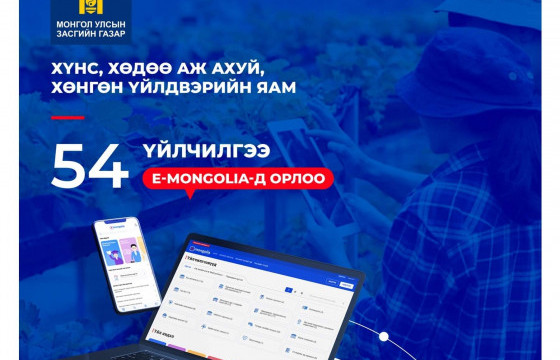 ХХААХҮЯ-ны 54 үйлчилгээг цахимаар авах боломжтой боллоо