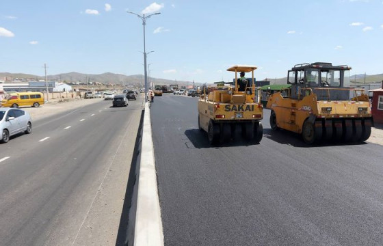 Налайхын зам, барилгын ажлын явц 81 хувьтай байна