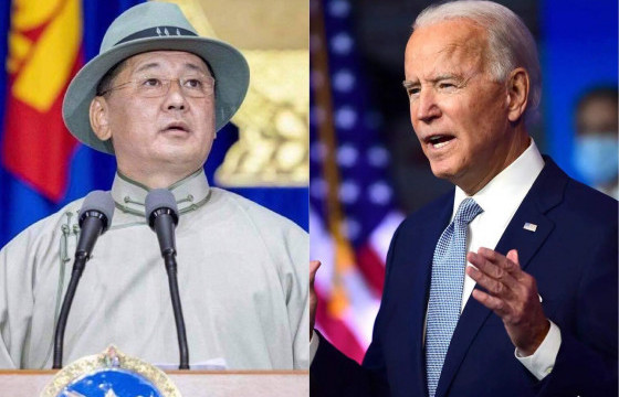 ЖО БАЙДЕН: Монгол Улсын зургаа дахь Ерөнхийлөгчөөр сонгогдсон У.Хүрэлсүх танд баяр хүргэе