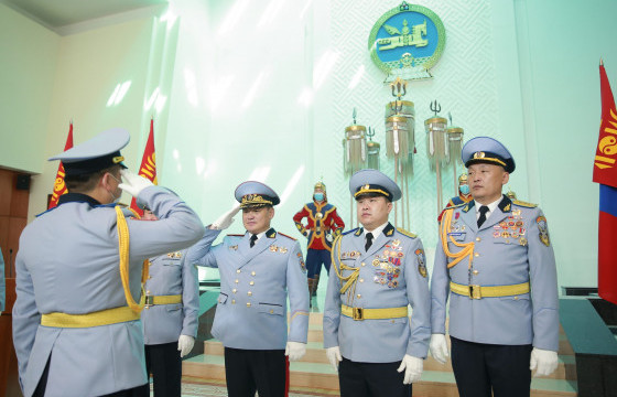Монгол Улсын Ерөнхийлөгч У.Хүрэлсүх цэргийн дээд цол хүртээлээ