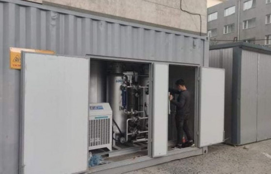 Хүчилтөрөгчийн зөөврийн үйлдвэр, баллон цэнэглэх  байр байрлуулж байна