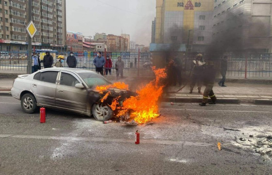 Автомашин шатсан хэрэг гарчээ