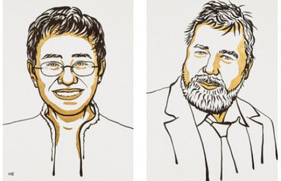 ОХУ-ын “Новая Газета” сонины сэтгүүлч Дмитрий Муратов Нобелийн энх тайвны шагнал хүртлээ