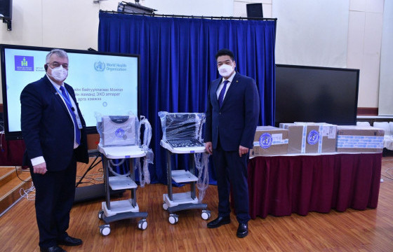 ЭМЯ-нд зөөврийн эхо аппарат хүлээлгэн өгчээ