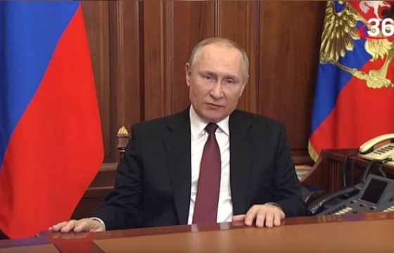 В.Путин Украинд дайн зарласан дүрс бичлэгээ гурван өдрийн өмнө бичүүлсэн байжээ