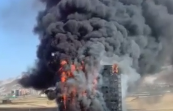 Хан-уул дүүргийн 21-р хороонд баригдаж буй барилгад гал гарлаа