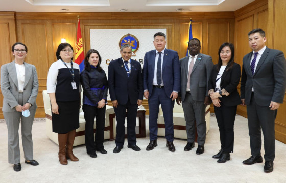 Сангийн сайд Б.Жавхлан НҮБ-ын суурин төлөөлөгч Тапан Мишраг хүлээн авч уулзлаа