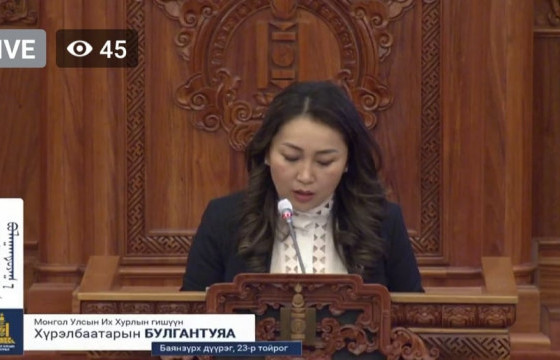 Х.БУЛГАНТУЯА: Тогтоолын хавсралтыг шинэчлэн батлах тухай төсөл хэрэгжүүлснээр санхүүгийн эх үүсвэрүүд тодорхой болно