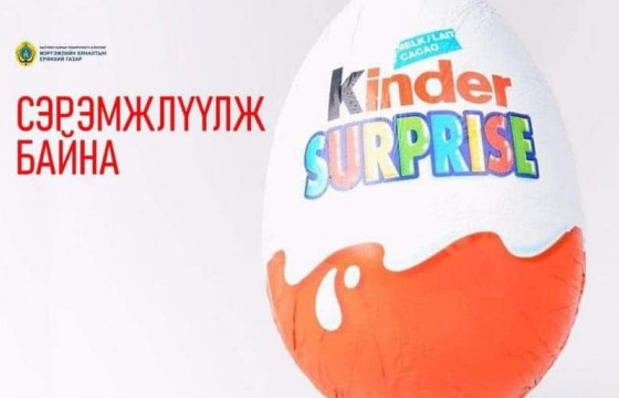 “Kinder” нэрийн шоколадан бүтээгдэхүүнээс нян илэрсэн учир хэрэглэхгүй байхыг МХЕГ-аас анхааруулж байна