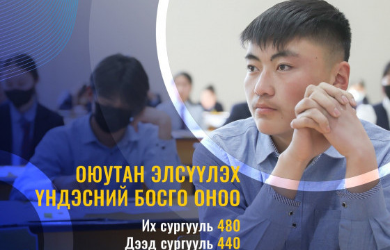 Их, дээд сургуулиудын босго оноо 480 болжээ