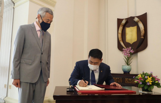 Монгол, Сингапур Улсын Ерөнхий Сайд нар албан ёсны хэлэлцээ хийлээ