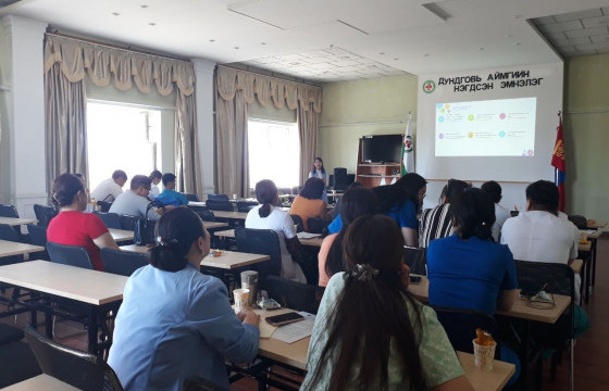 “Гэр бүлийн хүчирхийлэлд өртсөн хохирогчдод эрүүл мэндийн тусламж үйлчилгээ үзүүлэх нь”  сургалт зургаан  аймагт зохион байгуулагдлаа