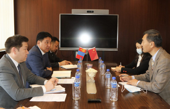 УУХҮ-ийн сайд Ж.Ганбаатар БНХАУ-ын элчин сайд Цай Вэньруйг хүлээн авч уулзлаа