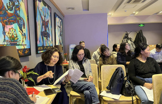 АЯЛАЛ ЖУУЛЧЛАЛЫН ТУХАЙ ХУУЛИЙН ШИНЭЧИЛСЭН НАЙРУУЛГЫН ТӨСЛИЙГ ХЭЛЭЛЦЭЖ БАЙНА 