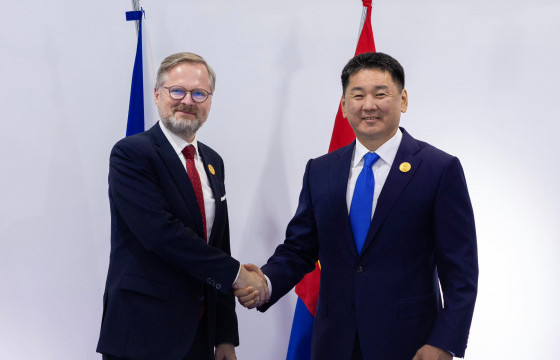 Ерөнхийлөгч У.Хүрэлсүх Бүгд Найрамдах Чех Улсын Ерөнхий сайдыг хүлээн авч уулзлаа