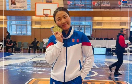 Чөлөөт бөхийн дэлхийн аварга П.Орхон олон улсын тэмцээнээс алтан медаль хүртлээ