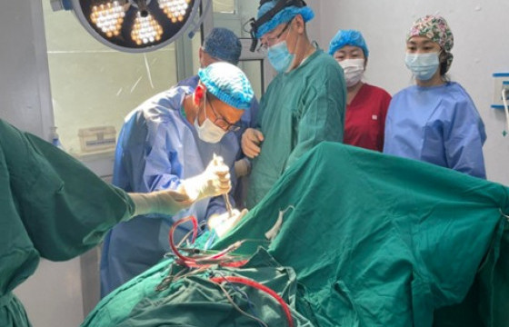 Хан-Уул дүүргийн нэгдсэн эмнэлэг анх удаа тархины цусан хураа авах мэс засал хийжээ