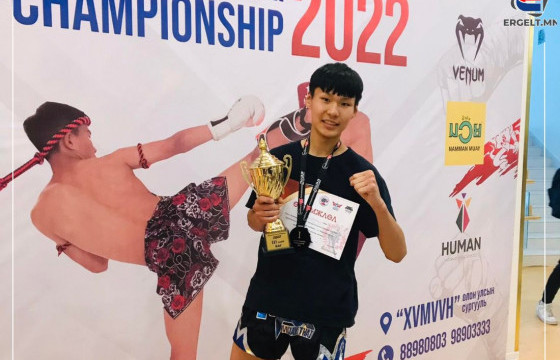 Кикбоксын тамирчин Н.АЛТАНБАЯР: Өөрийгөө сорихын тулд насан хүрэгчдийн ангилалд орж, алтан медаль хүртлээ