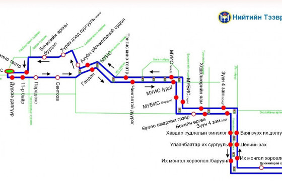 Сар шинийн үзэсгэлэн худалдаатай холбоотойгоор нийтийн тээврийн чиглэл өөрчлөгджээ