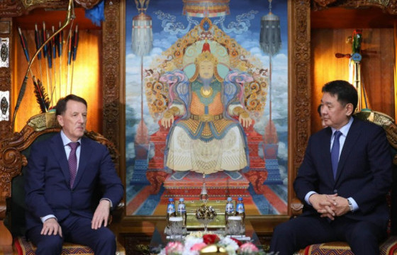 Ерөнхийлөгч У.Хүрэлсүх ОХУ-ын Холбооны Хурлын Төрийн Думын орлогч дарга А.В.Гордеевыг хүлээн авч уулзав