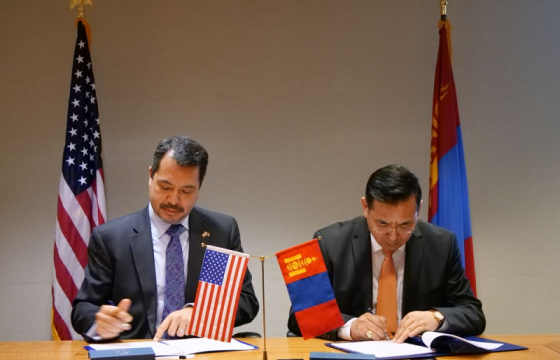 Агаарын тээврийн тухай Монгол, АНУ-ын Засгийн газар хоорондын хэлэлцээрийн төслийн санамж бичигт гарын үсэг зуржээ