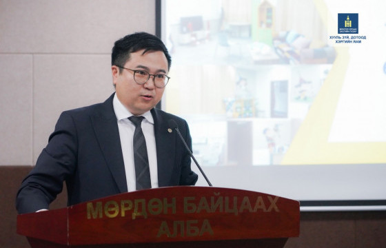 Мөрдөн байцаах албаны байранд насанд хүрээгүй хүүхдээс мэдүүлэг авах хүүхдэд ээлтэй өрөөг тохижуулжээ