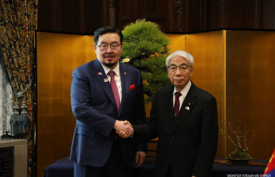 УИХ-ын дарга Г.Занданшатар, Япон Улсын Парламентын Зөвлөхүүдийн танхимын дарга Х.Оцүжи нар албан ёсны хэлэлцээ хийлээ