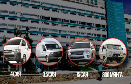 БАРИМТ: ЭРДЭНЭТ ҮЙЛДВЭРИЙНХЭН “ПУРГОН”-ЫГ 500 мянга, “ЛЕКСУС 570”-ыг 15 сая, “Mercedes-Benz”-ийг 3.5 сая, “Toyota Hiace” машиныг дөрвөн сая төгрөгөөр акталж, хувьчилжээ 