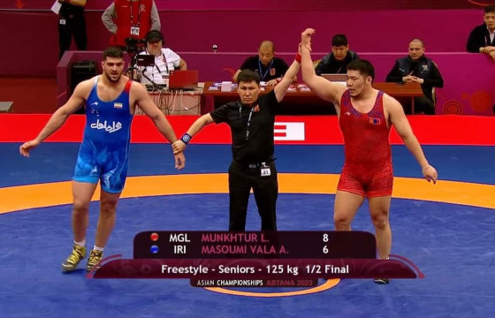 М.Лхагвагэрэл Ираны бөхийг 8:6-аар яллаа