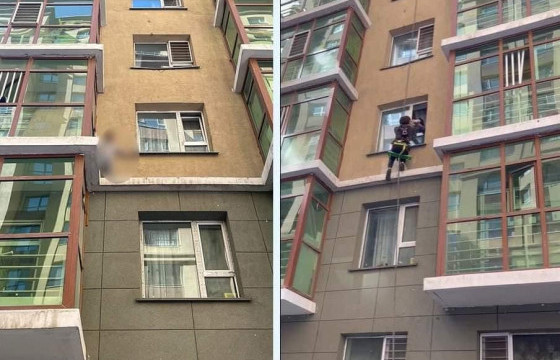 Дөрвөн давхраас унах гэж байсан хүүхдийг эсэн мэнд аварчээ