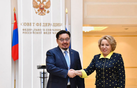 УИХ-ын дарга Г.Занданшатар ОХУ-ын Холбооны Хурлын Холбооны Зөвлөлийн дарга В.И.Матвиенко нар албан ёсны хэлэлцээ хийлээ