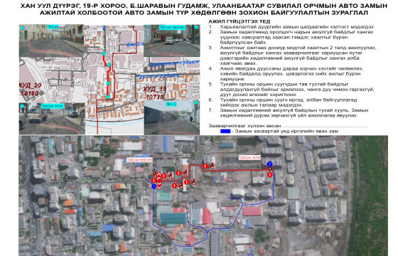 Улаанбаатар сувилал орчмын авто замыг өнөөдөр хааж, засварлана