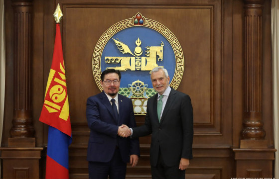 Улсын Их Хурлын дарга Г.Занданшатар Европын Холбооны Гадаад харилцааны албаны Ерөнхий нарийн бичгийн дарга Стэфано Санниног хүлээн авч уулзлаа