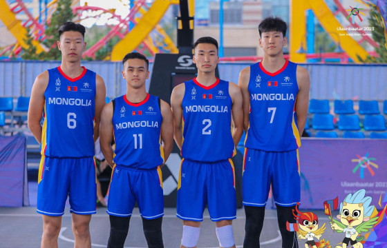 Алтан медалийн төлөө тоглох монголын 3х3-ын баг