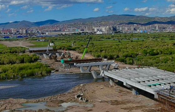 Яармагаас Дулааны IV цахилгаан станц хүртэлх замын гүүрний ажил 65 хувьтай байна