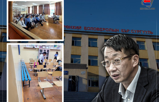 НИЙСЛЭЛИЙН 53 ДУГААР СУРГУУЛИЙН 100 ГАРУЙ ХҮҮХЭД ШИРЭЭ, САНДАЛГҮЙ ХИЧЭЭЛЛЭЖ БАЙНА, Л.ЭНХ-АМГАЛАН САЙД АА