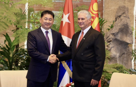 Ерөнхийлөгч У.Хүрэлсүх Куб Улсын Ерөнхийлөгчтэй уулзлаа