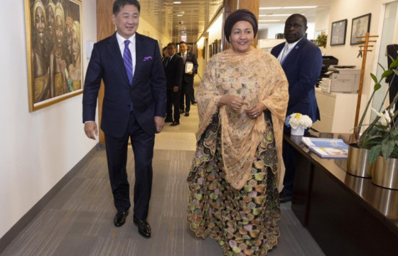 Ерөнхийлөгч У.Хүрэлсүх НҮБ-ын Ерөнхий нарийн бичгийн даргын орлогчтой уулзлаа