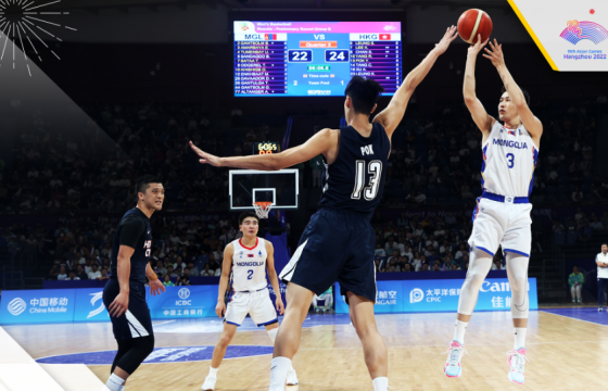 Азийн наадмын 5х5-ын Монголын баг, Хонконгийн багт хожигдов