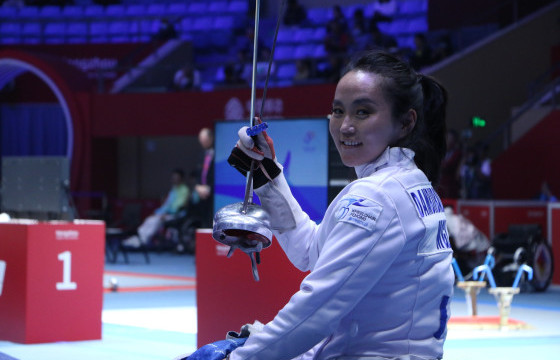 Монголын сэлэмчин Д.Цолмон Азийн наадамд хоёр ялалт авч хэсгээсээ гарав