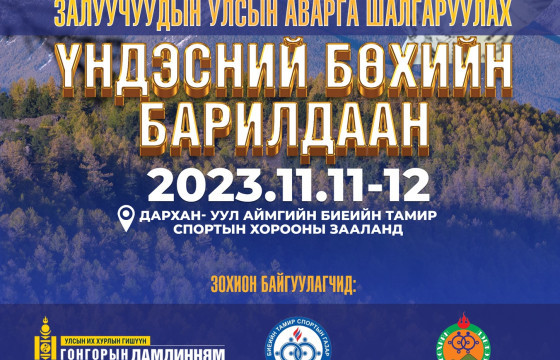 Үндэсний залуучуудын улсын аварга Дарханд болно