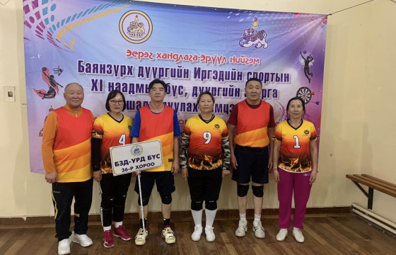 Баянзүрх дүүргийн софт волейболын тэмцээнд 36-р хорооны баг түрүүллээ