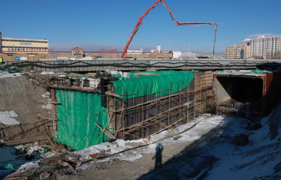 Таван шарын төмөр зам доогуурх нүхэн гарцын бүтээн байгуулалт 68 хувьтай үргэлжилж байна