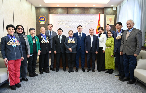 Дэлхийн мастеруудын наадамд оролцсон тамирчдыг хүлээн авч уулзав