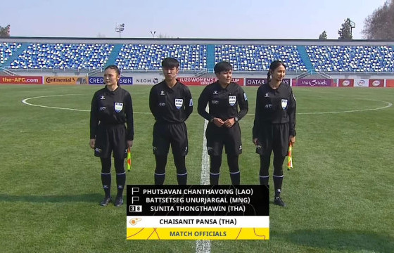 Ө.Батцэцэг Азийн хөл бөмбөгийн цомын шигшээ тэмцээнийг шүүж эхэллээ