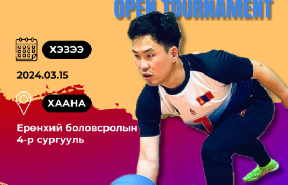 Хонхтой бөмбөгийн нээлттэй тэмцээн болно