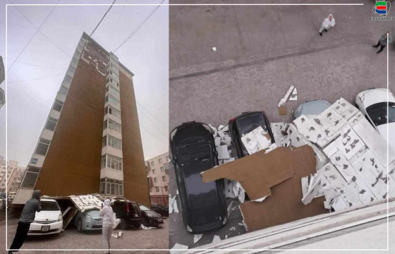 ИРГЭН: “САЙХАН БУЛГАН” ХХК-ИЙН “САЙХАН БУЛГАН” ХОТХОНЫ ФАСАД НУРЖ, ДӨРВӨН МАШИНЫ ДЭЭВЭР, ШИЛ, ТОЛЬ ХАГАРСАН