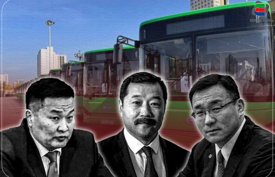 Д.СУМЪЯАБАЗАР СУГАРЧ, Ж.СҮХБААТАРААР ТУГ ТАХИХ НОГООН АВТОБУСНЫ СОНСГОЛ